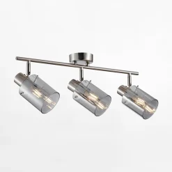 Listwy Oświetleniowe|Wszystkie Lampy Sufitowe|inny Spot regulowany 3 reflektorki srebrny SARDO