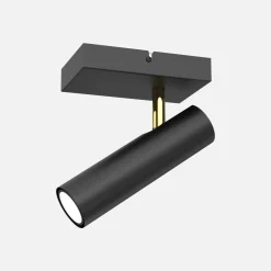 Luminex Spot regulowany reflektor czarno-złoty AXION