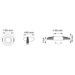 Spoty Wpuszczane|Zumaline Spot wpuszczany okrągły czarny FINN