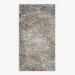 Dywany Z Krótkim Włosiem|inny Srebrny dywan retro ADALYA, 80x150 cm