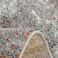 Dywany Z Krótkim Włosiem|inny Srebrny dywan retro ADALYA, 80x150 cm