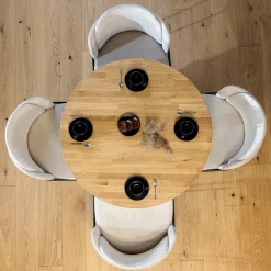 Stoły|inny Stół okrągły drewniany 100 cm VERNI