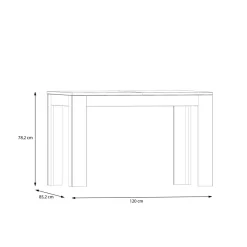 Stoły|FORTE Stół rozkładany 120-175 cm