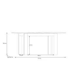 Stoły|FORTE Stół rozkładany 120-175 cm