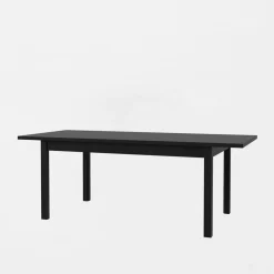 Stoły|FORTE Stół rozkładany czarny 160-207 cm