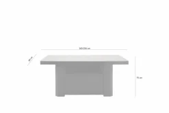 Stół rozkładany KOLOS dąb słoneczny/czarny połysk