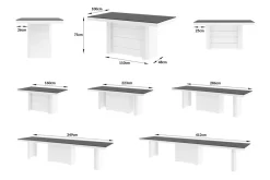 Stoły| Stół rozkładany KOLOS II MAT biały