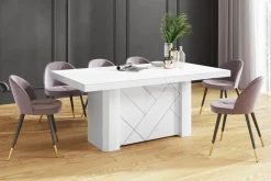 Stół rozkładany KOLOS MAX biały połysk / biały mat