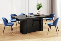 Stół rozkładany KOLOS MAX czarny połysk