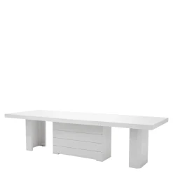 Stół rozkładany KOLOS połysk biały