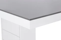 Stół rozkładany LIMENA połysk szary / biały