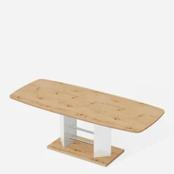 Stoły|inny Stół rozkładany LINOSA 3 dąb artisan / biały połysk 160-256 cm