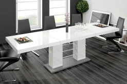 Stół rozkładany LINOSA 2 połysk biały