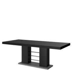 Stół rozkładany LINOSA 2 połysk czarny