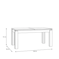 Stoły|FORTE Stół rozkładany nowoczesny 160-200 cm