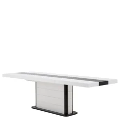 Stoły| Stół rozkładany PIANOSA połysk biały / czarny