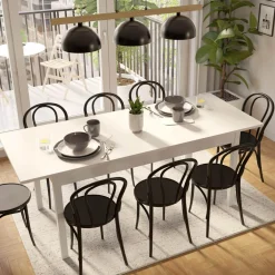 inny Stół rozkładany UNO biały 160-230 cm