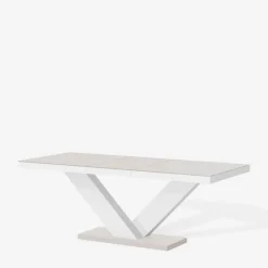 inny Stół rozkładany VICTORIA MAT 160-256 cm kaszmir mat / czarny połysk