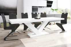 Stoły| Stół rozkładany VICTORIA połysk biały