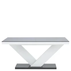 Stoły| Stół rozkładany VICTORIA połysk biały / szary