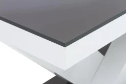 Stoły| Stół rozkładany VICTORIA połysk biały / szary