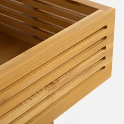 Akcesoria Łazienkowe|Akcesoria Łazienkowe|inny Stojak łazienkowy bambusowy 3-poziomowy 23x19x70 cm