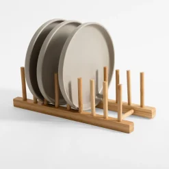 Suszarki I Ociekacze|inny Stojak na talerze bambusowy 33x12x10,3 cm