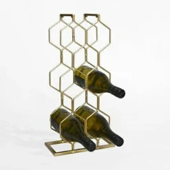 inny Stojak na wino metalowy czarny