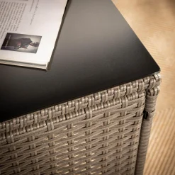 inny Stolik do ogrodu kwadratowy SKOTI szary