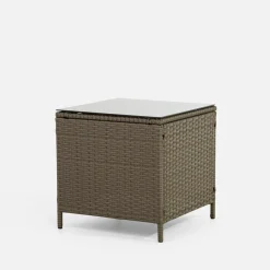 Meble Ogrodowe|Meble Ogrodowe|inny Stolik do ogrodu kwadratowy SKOTI brązowy