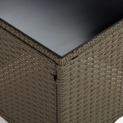 Meble Ogrodowe|Meble Ogrodowe|inny Stolik do ogrodu kwadratowy SKOTI brązowy