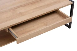 Stolik kawowy industrialny z szufladą