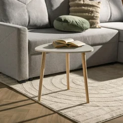 Stoliki Kawowe|inny Stolik kawowy trójnóg biały 46 cm