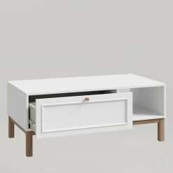 Stoliki Kawowe|FORTE Stolik kawowy z szufladą szary