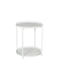 Stolik metalowy biały SALAR