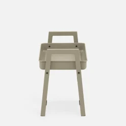 inny Stolik metalowy ciemnobeżowy HOCTANS