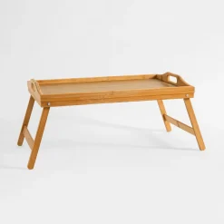 inny Stolik śniadaniowy składany bambusowy 50x30x21 cm