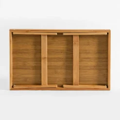 inny Stolik śniadaniowy składany bambusowy 50x30x21 cm