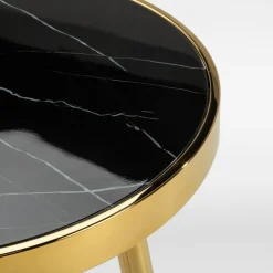 inny Stolik okrągły na złotych nogach EFUZZO