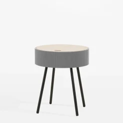 inny Stolik okrągły szary 40,5x47,5 cm