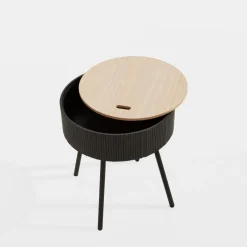 Stoliki Kawowe|inny Stolik okrągły szary 40,5x47,5 cm