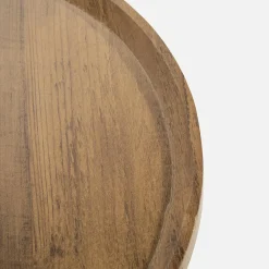 Stolik pomocniczy czarny / drewno 38 cm