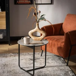 inny Stolik z ceramicznym blatem SUNEMTI 50 cm