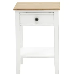 Stolik z drewna biały ASANTE