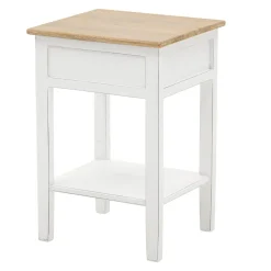 Stolik z drewna biały ASANTE