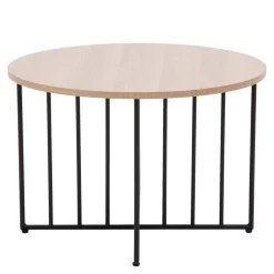 Stolik z okrągłym blatem DUETTO sonoma