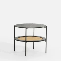 inny Stolik z rattanem okrągły HOMEKT