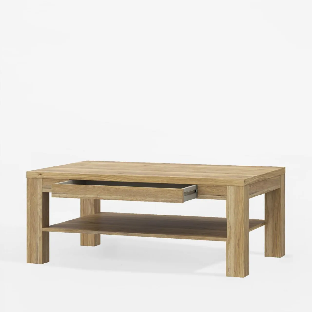 Stoliki Kawowe|FORTE Stolik z szufladą w kolorze drewna