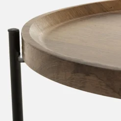 Stoliki Kawowe|inny Stolik z tacą brązowo-czarny 41 cm