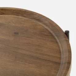 Stoliki Kawowe|inny Stolik z tacą brązowo-czarny 41 cm